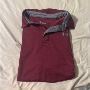 Under Armour Men's Burgundy Polo Shirt